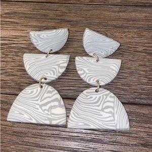 EUC- Handmade clay earrings